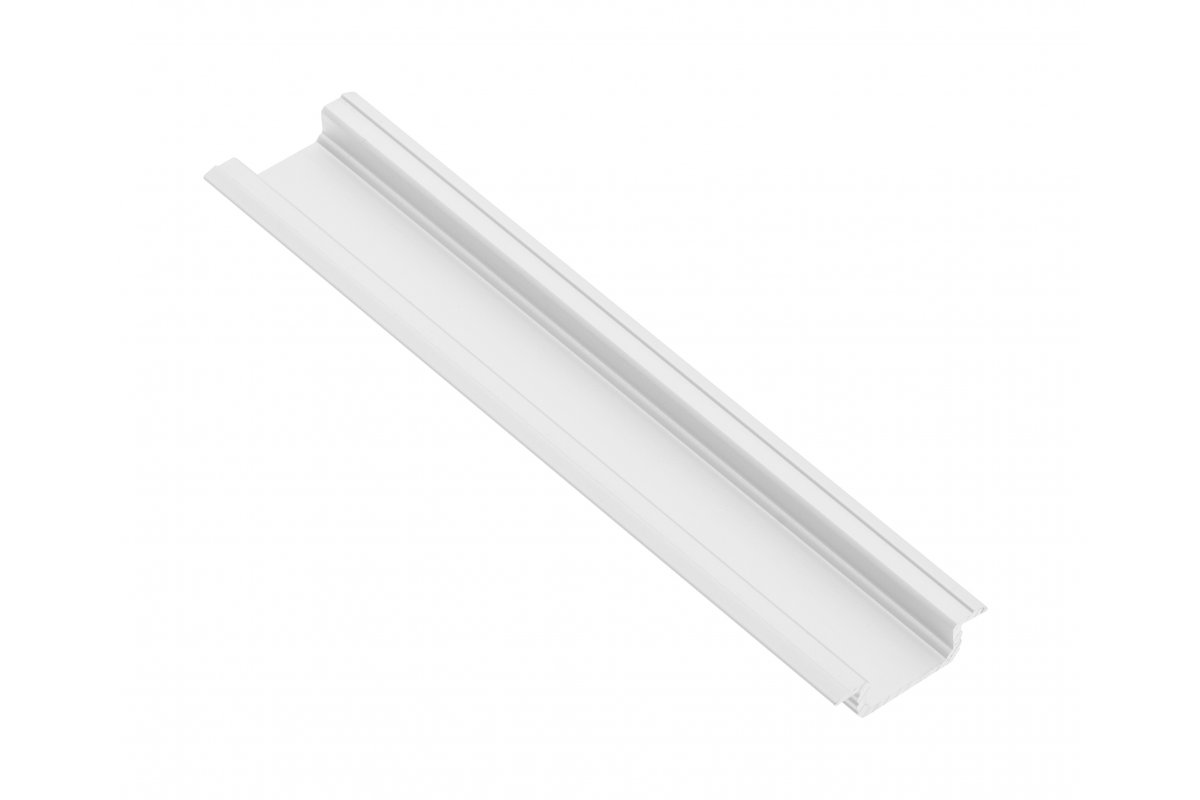 Profile GLAX for LED strip, recessed, 3 m, white