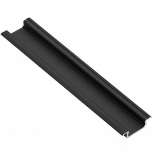 Profile GLAX for LED strip, recessed, 2 m, black