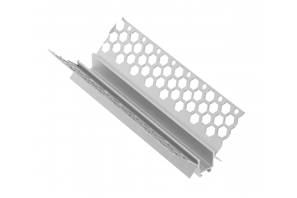 Profile GLAX for LED strip, for drywall, internal corner, not anodized