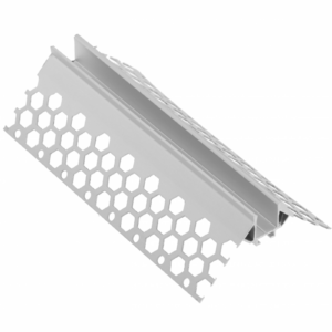 Profile GLAX for LED strip, for drywall, external corner, not anodized