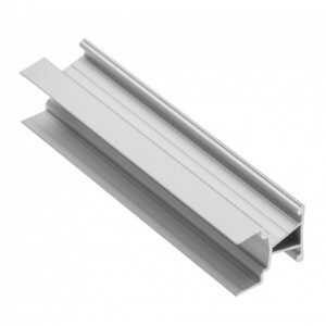 LED partition aluminum profile narrow, studded GLAX silver PLATE 19mm L= 3007 mm