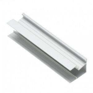 Profile GLAX MINI for LED strip, end, single-sided, for plate 18 mm, 3 m