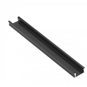 Profile GLAX MINI for LED strip, surface-mounted, 3 m, black