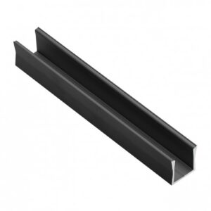 Profile GLAX MINI high for LED strip, surface-mounted, 2 m, black