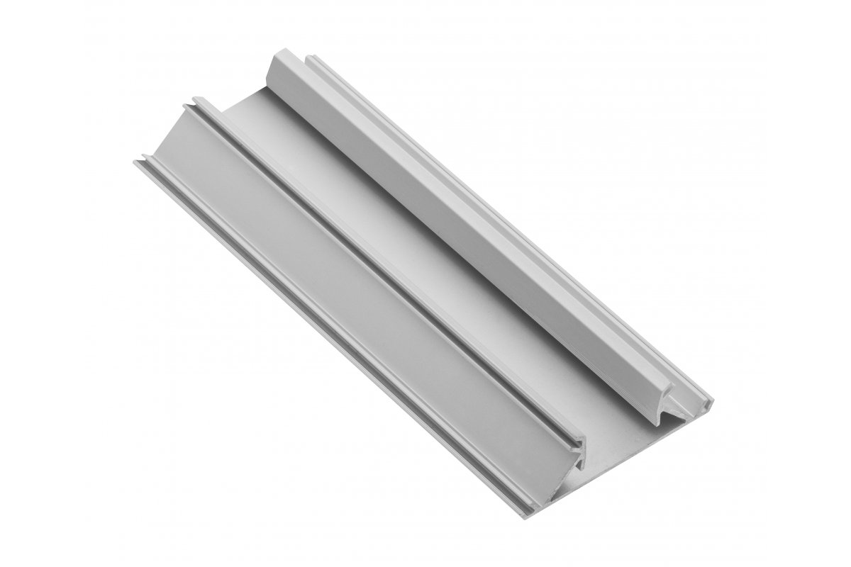Profile GLAX for LED strip, end, double-sided, for plate 18 mm, 3 m