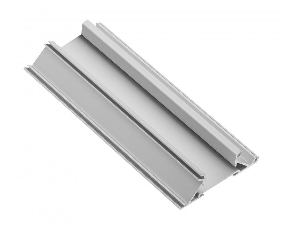 Profile GLAX for LED strip, end, double-sided with groove for edge, for plate 18 mm, 3 m