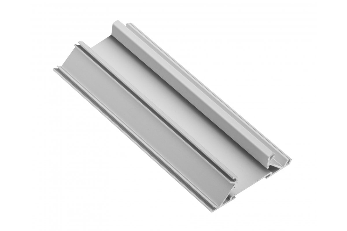 Profile GLAX for LED strip, end, double-sided with groove for edge, for plate 18 mm, 3 m