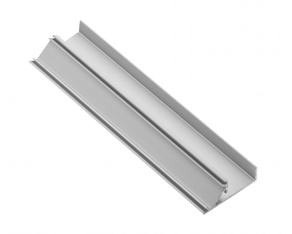 Profile GLAX for LED strip, end, single-sided, for plate 16 mm, 3 m