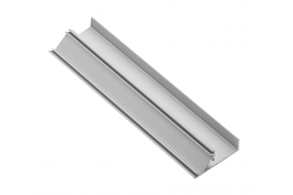 Profile GLAX for LED strip, end, single-sided, for plate 16 mm, 3 m