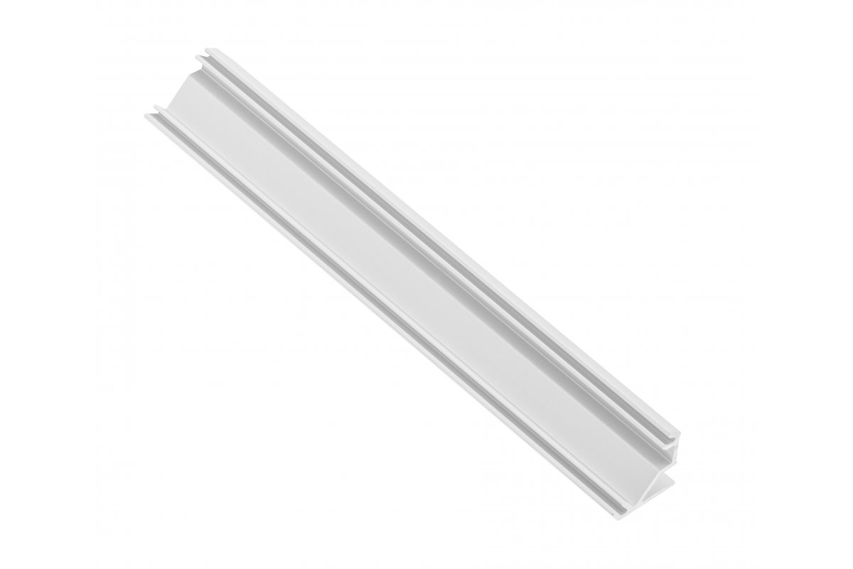 Profile GLAX for LED strip, corner surface-mounted, 2 m, white