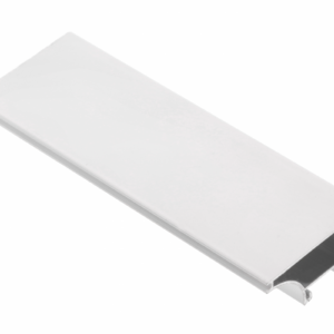 Profile GLAX for LED strip, end, for plate 18 mm, 3 m, white