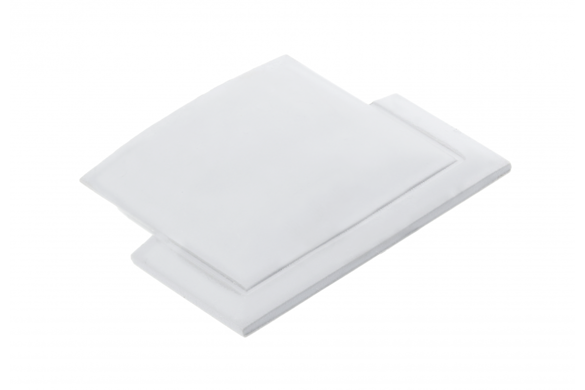 Plug for profile PA-GLAX-AL, (set of 10 pcs.), white