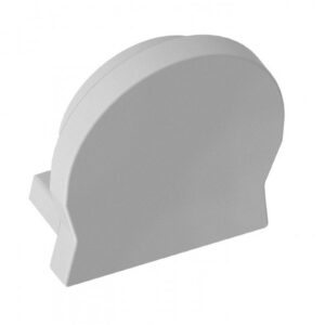 Round plug for surface-mounted profile GLAX MINI, (set of 10 pcs.), gray