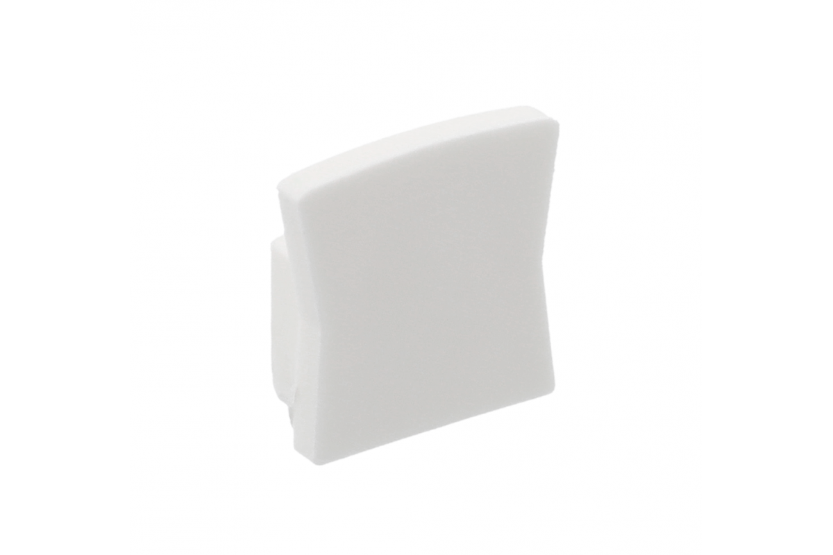 Plug for profile PA-GLAXMNKW-AL, (set of 10 pcs.), white
