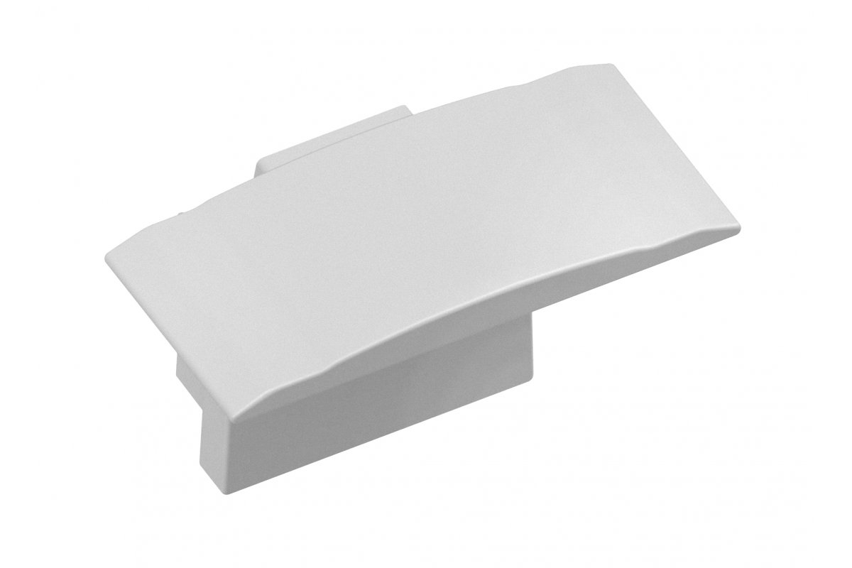 Standard plug for recessed profile PA-GLAXMW-AL, (set of 10 pcs.), gray