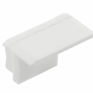 Standard plug for recessed profile PA-GLAXMW-AL, (set of 10 pcs.), white