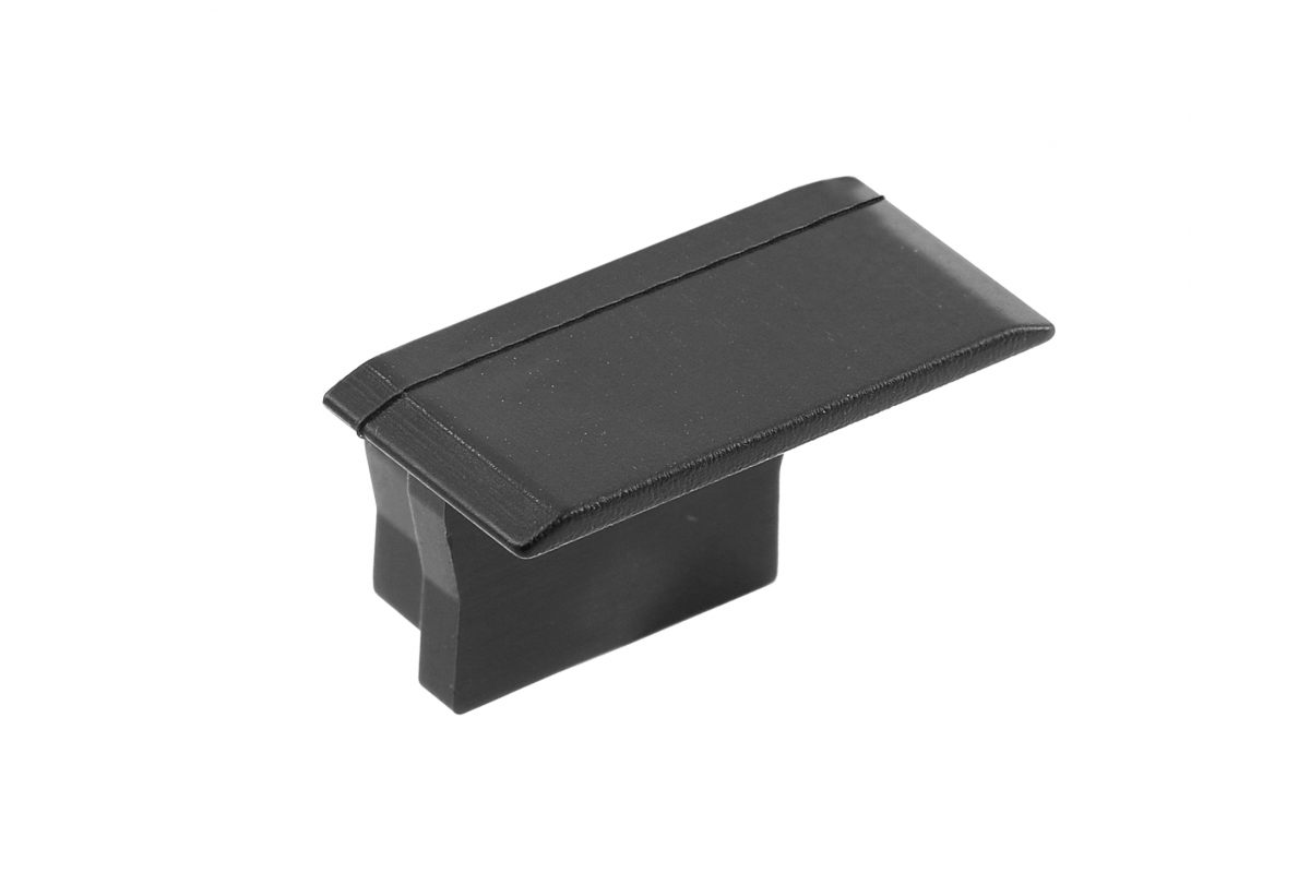 Standard plug for recessed profile PA-GLAXMW-AL, (set of 10 pcs.), black