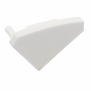 Plug for corner surface-mounted profile GLAX, left 5pcs.+right, (set of 10 pcs.), white