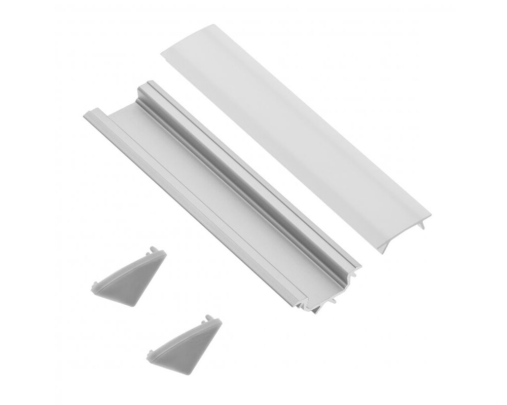 Set GLAX corner (profile, plugs, diffuser)