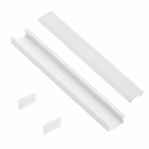 Set GLAX surface-mounted MINI (profile, plugs, diffuser, holders), white