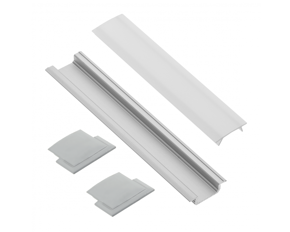 Set GLAX recessed (profile, plugs, diffuser)