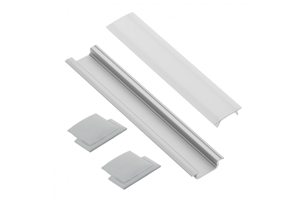 Set GLAX recessed (profile, plugs, diffuser)