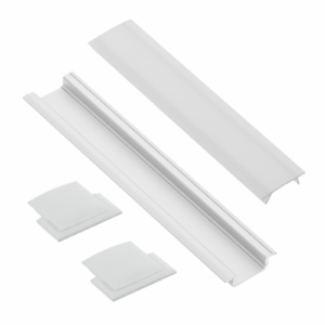 Set GLAX recessed (profile, plugs, diffuser), white