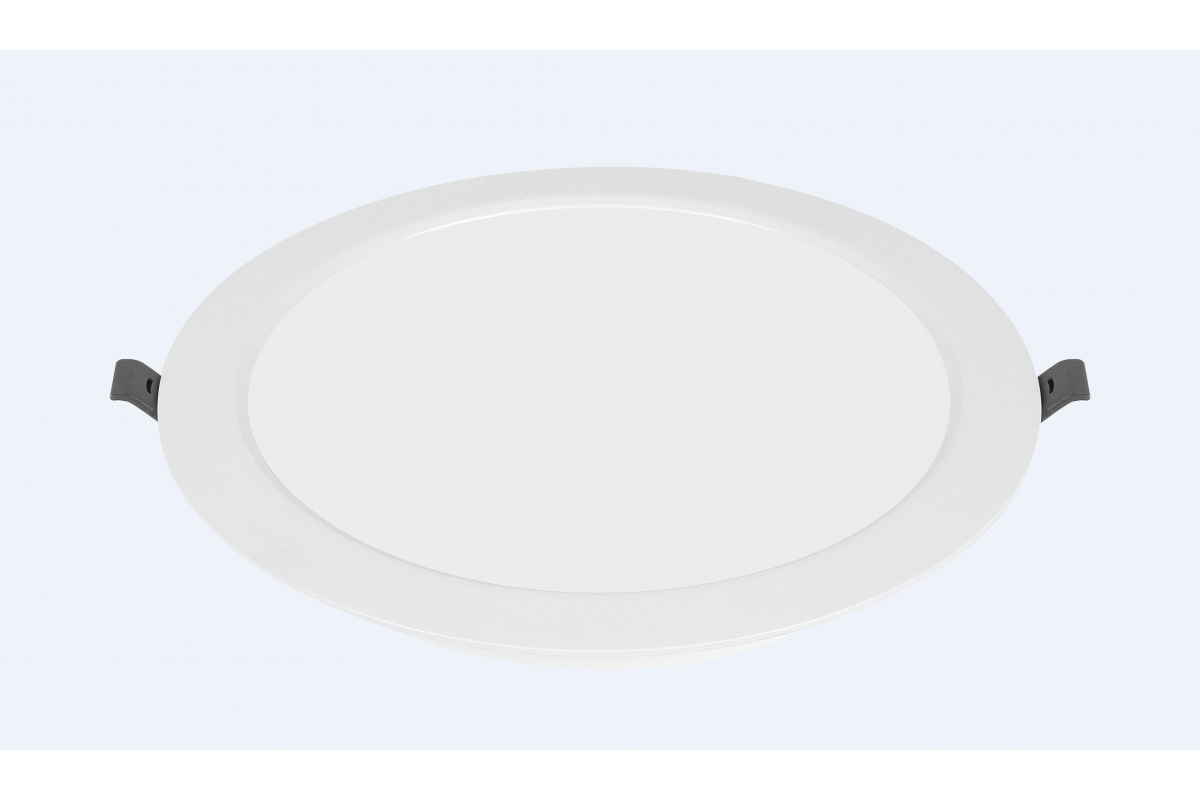 G-TECH LED luminaire FABRO, 12 W, 1200 lm, 4000K, AC220-240V, IP40, recessed, round, white
