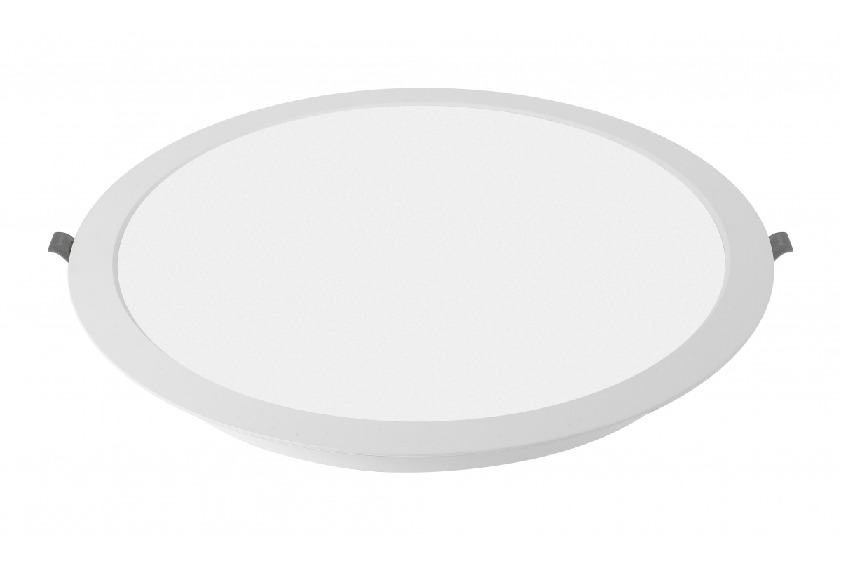G-TECH LED luminaire FABRO, 18 W, 1800 lm, 4000K, AC220-240V, IP40, recessed, round, white