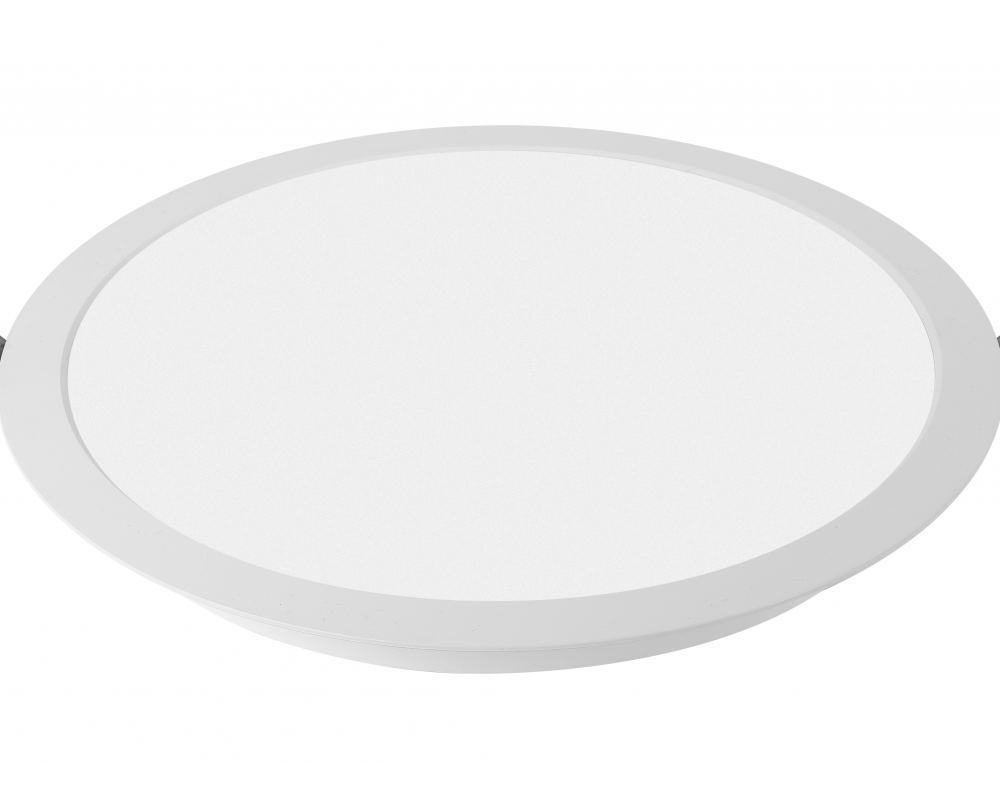 G-TECH LED luminaire FABRO, 24 W, 2400 lm, 4000K, AC220-240V, IP40, recessed, round, white