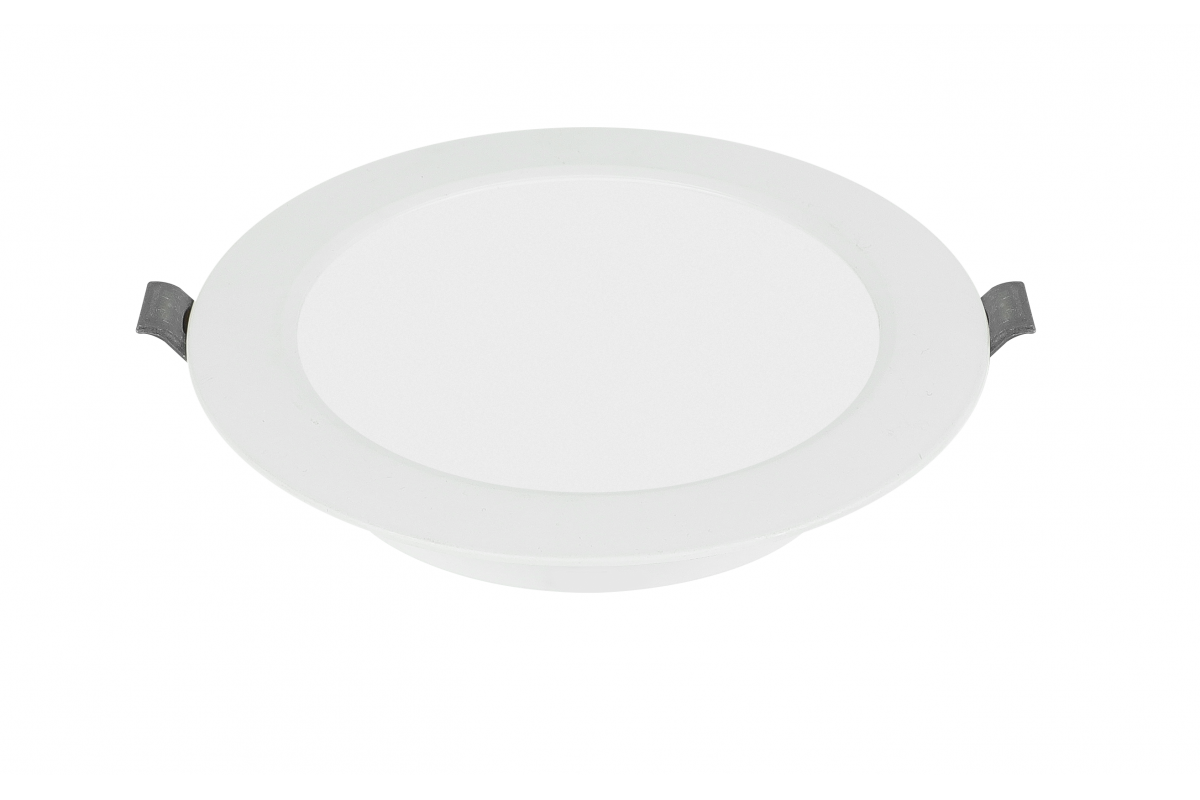 G-TECH LED luminaire FABRO, 4 W, 300 lm, 4000K, AC220-240V, IP40, recessed, round, white