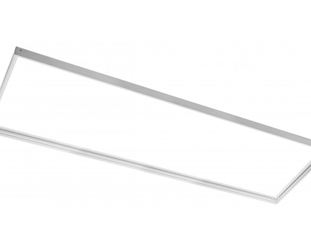 Frame for surface mounting of LED panels 30x120 cm, h-43 mm, white