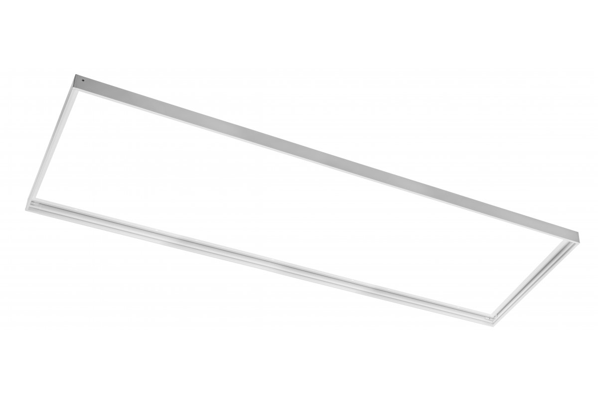 Frame for surface mounting of LED panels 30x120 cm, h-43 mm, white
