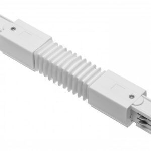 Electrical connector for 3-phase track, white