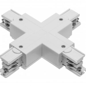 Connector X for 3-phase track, white
