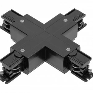 Connector X for 3-phase track, black