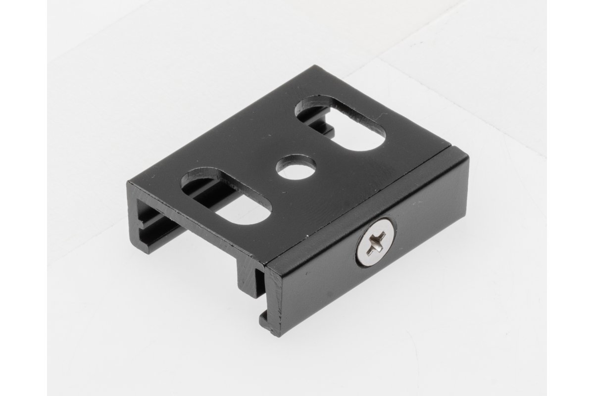 Ceiling mounting for 3-phase track, kit, black