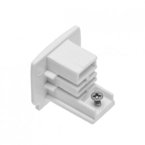 Electrical connector for 3-phase track, white