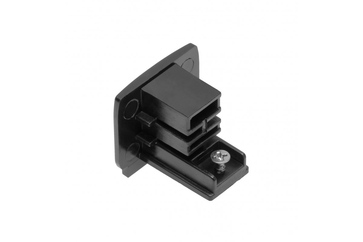 Electrical connector for 3-phase track, black