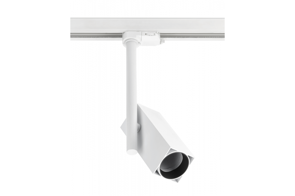 Track luminaire GROSSO, GU10, max. 20 W, AC220-240V, IP20, square, white