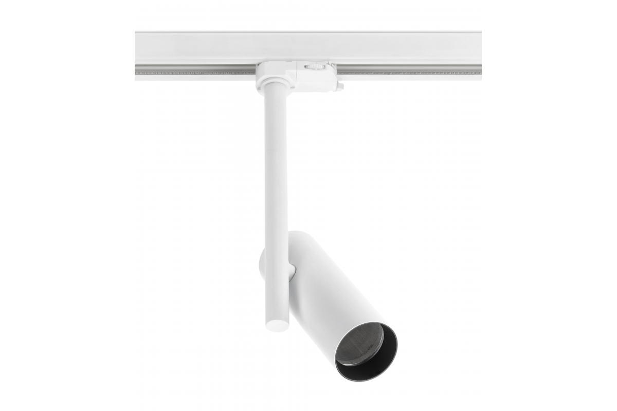 Track luminaire GROSSO, GU10, max. 20 W, AC220-240V, IP20, round, white