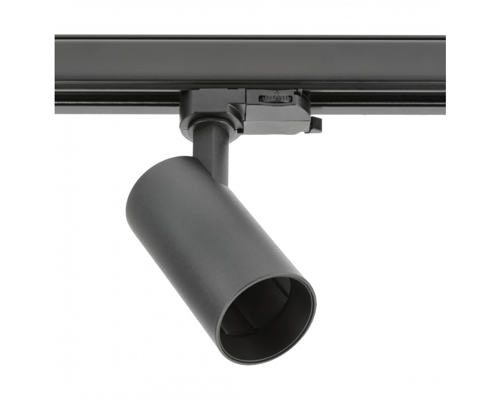 Track luminaire LIMA, GU10, max. 20 W, AC220-240V, IP20, round, black