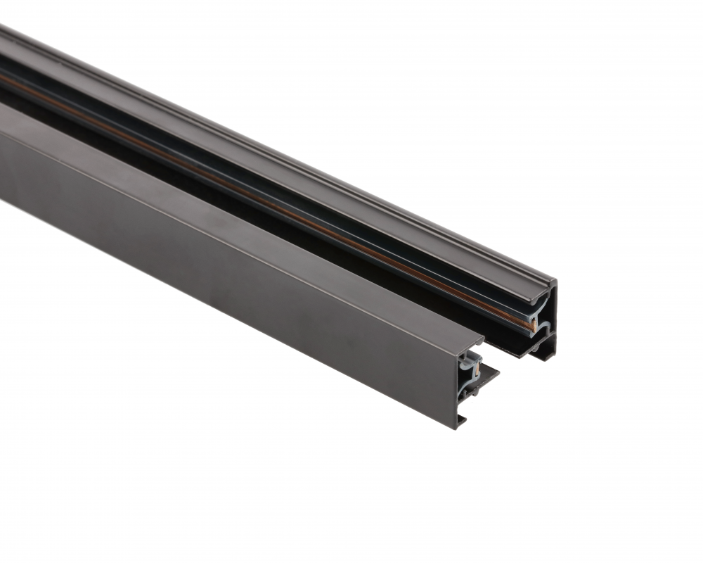 1-phase track, 2 m, black