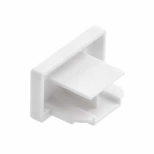 End cap for single-phase track, white