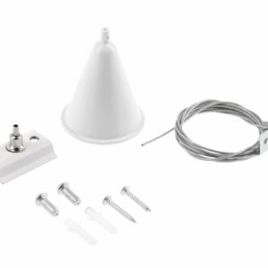 Suspension mounting kit for 1-phase system, white