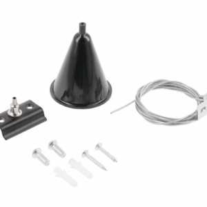 Suspension mounting kit for 1-phase system, black