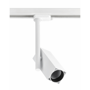 Track luminaire 1-phase GROSSO, GU10 Bulb, max. 20 W, AC220-240V, IP20, square, white