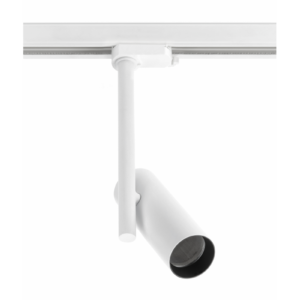 Track luminaire 1-phase GROSSO, GU10 Bulb, max. 20 W, AC220-240V, IP20, round, white