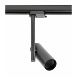 Track luminaire 1-phase GROSSO, GU10 Bulb, max. 20 W, AC220-240V, IP20, round, black