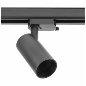 Track luminaire 1-phase LIMA, GU10 Bulb, max. 20 W, AC220-240V, IP20, round, black